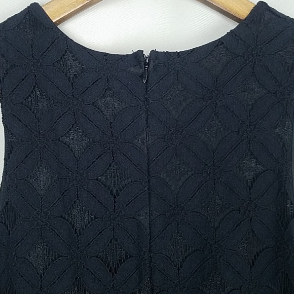 Tobi Little Black Dress Floral Lace Sleeveless - Picture 5 of 7